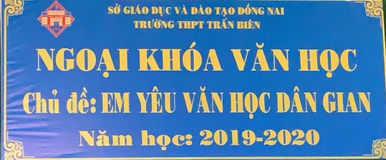 Hoạt động ngoại khóa Văn học, chủ đề “Em yêu Văn Học Dân Gian”