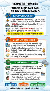 Thông điệp đảm bảo an toàn mùa mưa bão