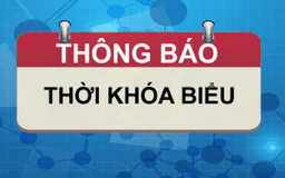 Thời khóa biểu học kỳ I – NH 2026-2027 – Áp dụng từ ngày 07/9/2026